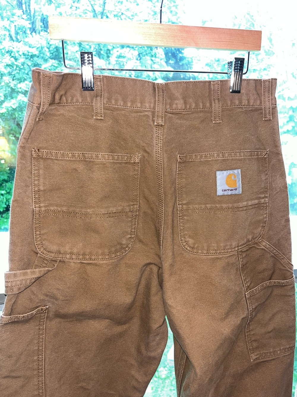 VTG Carhartt Work In Progress Double Knee Pants in Hamilton Brown - Picture 5 of 10